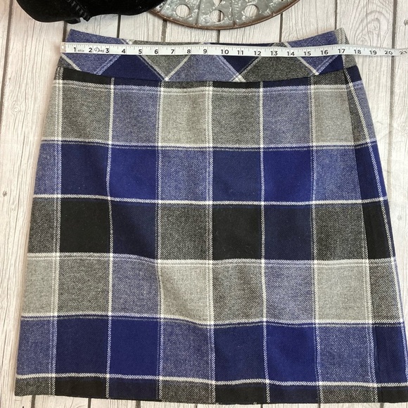 Talbots Wool Plaid Skirt - Picture 3 of 7